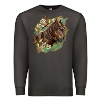 Smoke missouri horse floral background Premium Sweatshirt - LillyAllenDesigns