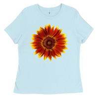 Baby Blue Little Becka Sunflower Ladies Tee - LillyAllenDesigns