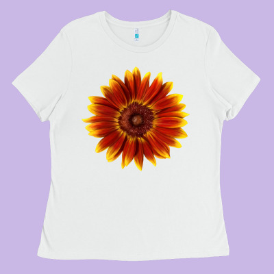 Little Becka Sunflower Ladies Tee Designed By Lillyallendesigns
