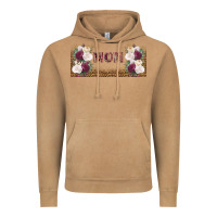 Vintage Camel mom burgundy flowers with leopard Vintage Hoodie - TumblerDesignByShophia