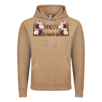 Vintage Coffee mom burgundy flowers with leopard Vintage Hoodie - TumblerDesignByShophia