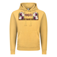 Vintage Mustard mom burgundy flowers with leopard Vintage Hoodie - TumblerDesignByShophia