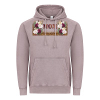 Vintage Zinc mom burgundy flowers with leopard Vintage Hoodie - TumblerDesignByShophia