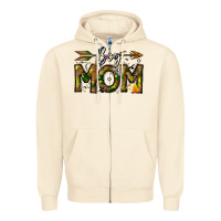 Sandshell Boy Mom Zipper Hoodie - CowhideDigitalArt