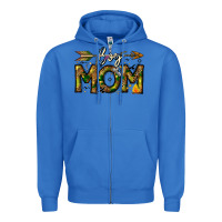 True Royal Boy Mom Zipper Hoodie - CowhideDigitalArt