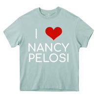 Arona Limited Edition I Love Nancy Pelosi Heart Madam Speaker Democratic Pol Heavy Core Tee - lanVoArt