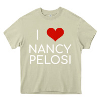 Mossy Limited Edition I Love Nancy Pelosi Heart Madam Speaker Democratic Pol Heavy Core Tee - lanVoArt