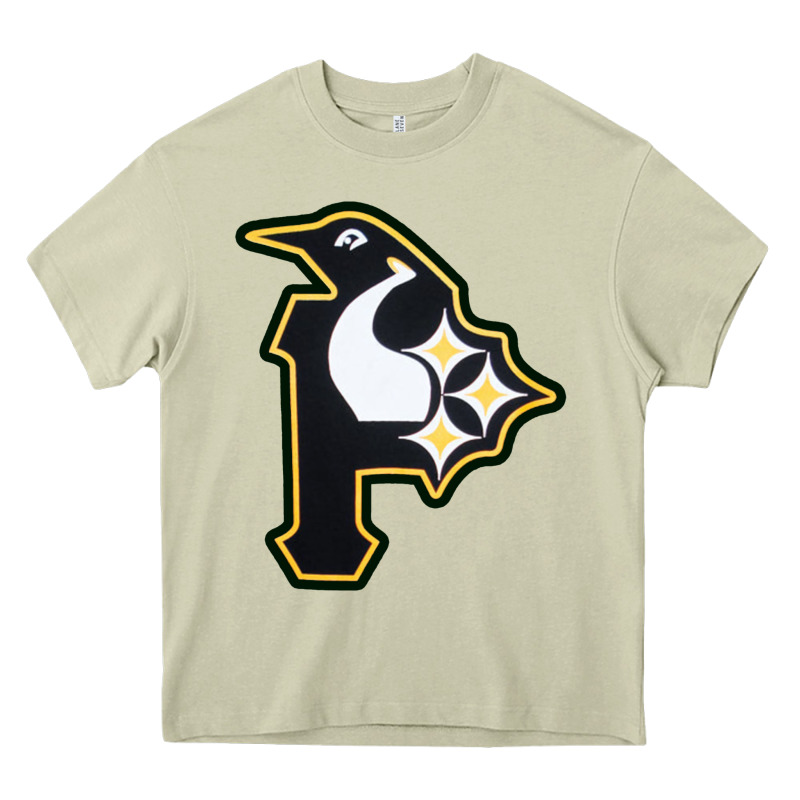 Pittsburgh Combined Sports Shirt And Sticker Heavy Core Tee by lanVoArt | Teevron