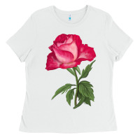 White Love At First Sight Rose Ladies Tee - LillyAllenDesigns