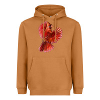 Meerkat Flying Northern Cardinal Bird Heavyweight Hoodie - LillyAllenDesigns