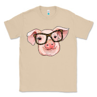 Mushroom pig with glasses Classic Tee - RanaPortraitStore