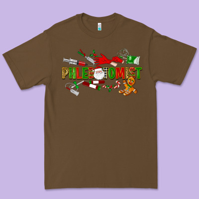 Christmas Phlebotomist Premium Tee Designed By Lillyallendesigns