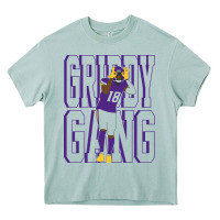 Arona Justin Jefferson -Griddy Gang Heavy Core Tee - lanVoArt