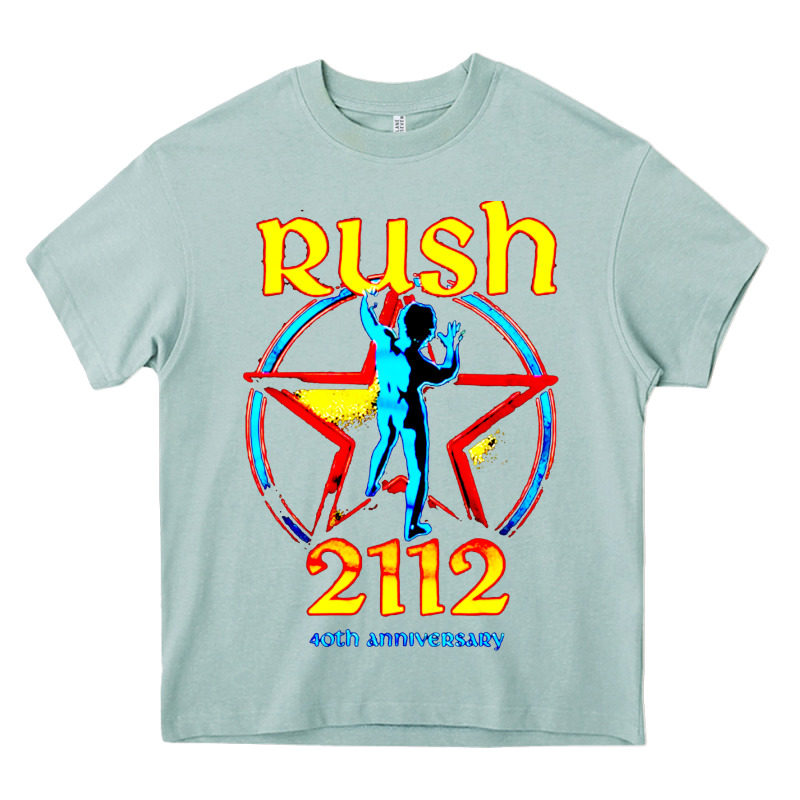 Rush Blue Starman 2112  40th Anniversary Heavy Core Tee by lanVoArt | Teevron