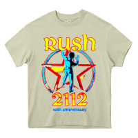 Mossy rush blue starman 2112  40th anniversary Heavy Core Tee - lanVoArt