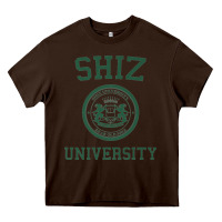 Chocolate Brown shiz university design Heavy Core Tee - lanVoArt