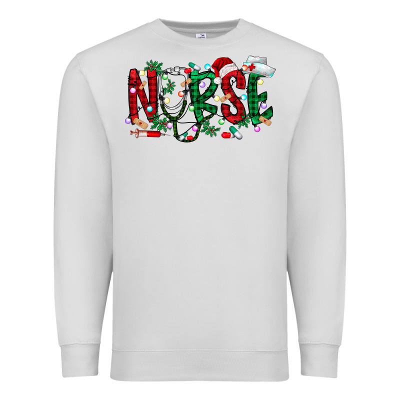 Nurse Christmas Premium Sweatshirt by RacoonDesign | Teevron