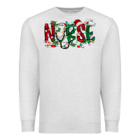 Oatmeal Heather nurse christmas Premium Sweatshirt - RacoonDesign