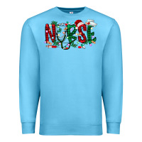 Ocean Blue nurse christmas Premium Sweatshirt - RacoonDesign
