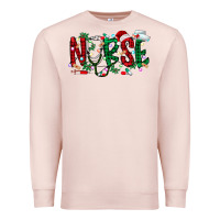 Pale Pink nurse christmas Premium Sweatshirt - RacoonDesign