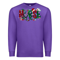 Purple nurse christmas Premium Sweatshirt - RacoonDesign
