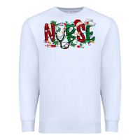 White nurse christmas Premium Sweatshirt - RacoonDesign
