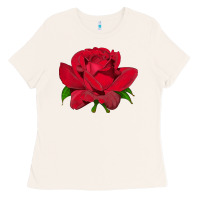 Bone Oklahoma Rose Illustrations Ladies Tee - LillyAllenDesigns
