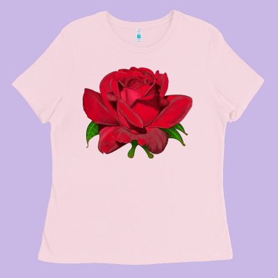 Oklahoma Rose Illustrations Ladies Tee Designed By Lillyallendesigns