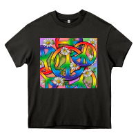Asphalt Pride LGBTQ+ Peace Tumbler Heavy Core Tee - BundleAndBundleShop
