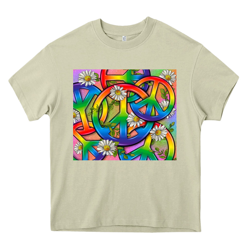 Pride Lgbtq+ Peace Tumbler Heavy Core Tee by BundleAndBundleShop | Teevron