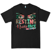 Black resting nurse face Premium Tee - RanaPortraitStore