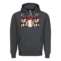 Smoke Baseball Mom Zipper Hoodie - CowhideDigitalArt