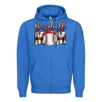 True Royal Baseball Mom Zipper Hoodie - CowhideDigitalArt