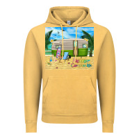 Vintage Mustard summer caravan life Vintage Hoodie - TumblerDesignByShophia