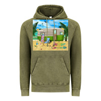 Vintage Olive summer caravan life Vintage Hoodie - TumblerDesignByShophia