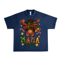 Navy mama claus afro messy bun Urban Heavy Tee - texasbilliewilder