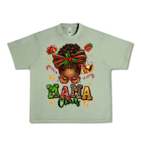 Oil Green mama claus afro messy bun Urban Heavy Tee - texasbilliewilder