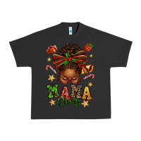 Pigment Black mama claus afro messy bun Urban Heavy Tee - texasbilliewilder