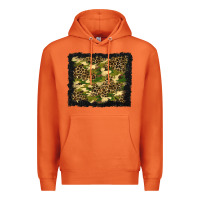 Carrot camouflage and leopard background Premium Hoodie - BundleAndBundleShop