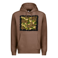 Chestnut camouflage and leopard background Premium Hoodie - BundleAndBundleShop