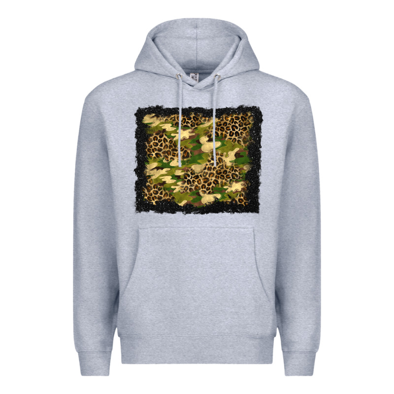 Camouflage And Leopard Background Premium Hoodie by BundleAndBundleShop | Teevron