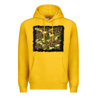 Lemon camouflage and leopard background Premium Hoodie - BundleAndBundleShop
