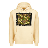 Pina Colada camouflage and leopard background Premium Hoodie - BundleAndBundleShop