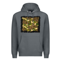 Rock camouflage and leopard background Premium Hoodie - BundleAndBundleShop