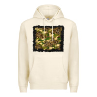 Tofu camouflage and leopard background Premium Hoodie - BundleAndBundleShop