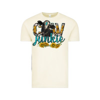Cow Junkie With Cow Vintage Tee | Teevron