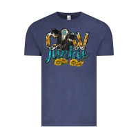 Vintage Denim Cow Junkie with Cow Vintage Tee - texasbilliewilder