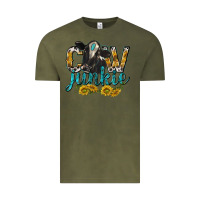 Vintage Olive Cow Junkie with Cow Vintage Tee - texasbilliewilder
