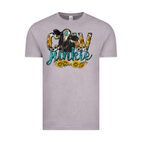 Vintage Zinc Cow Junkie with Cow Vintage Tee - texasbilliewilder