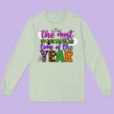 The Most Spooktacular Time Of The Year Long Sleeve Tee Designed By Cowgirlartshop